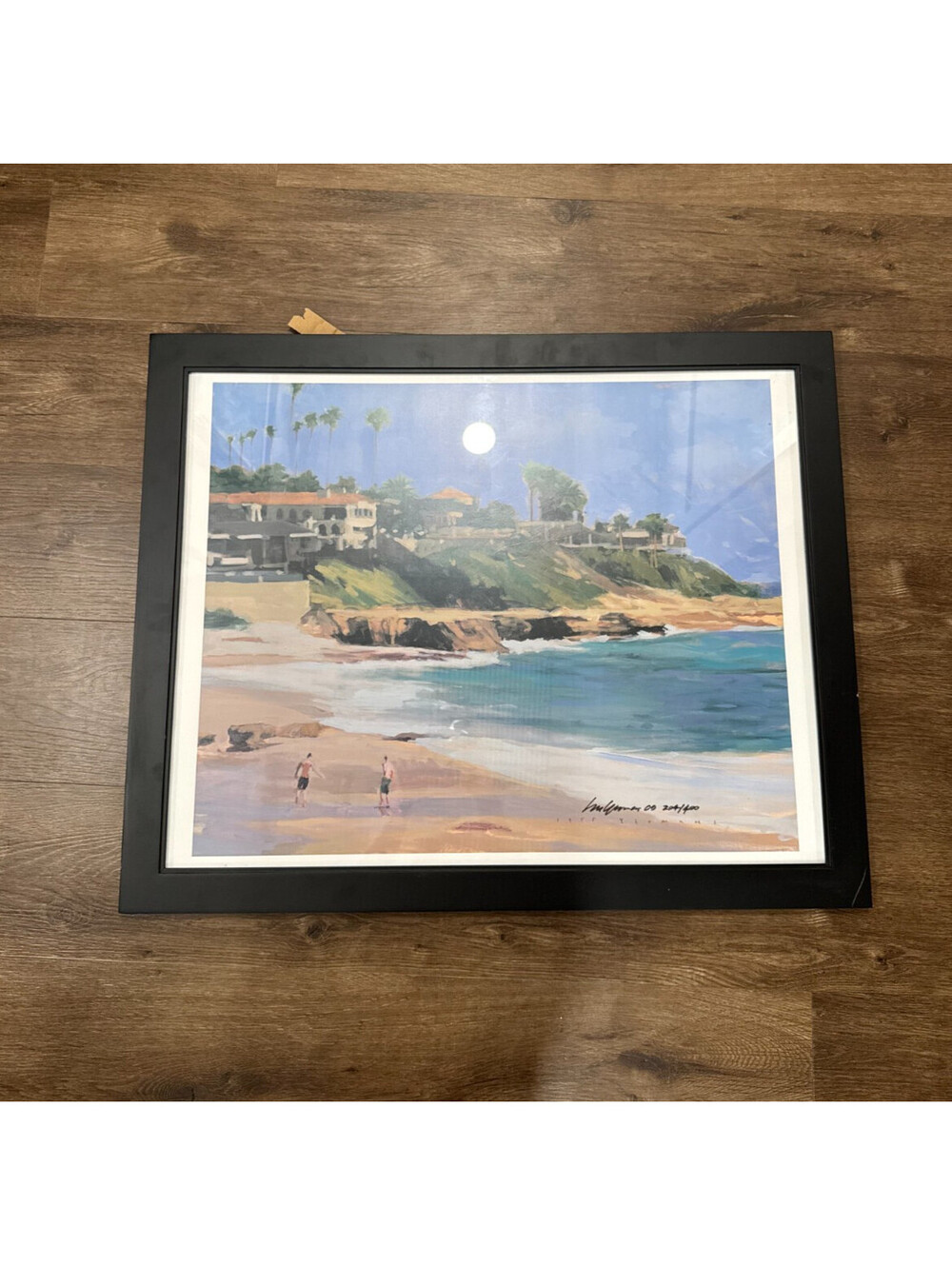 Jeff Yeomans Signed Print 204/400 La Jolla California Beach Framed San Diego Art